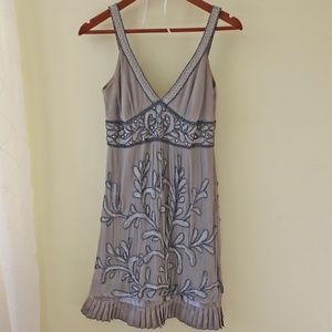 [Adrianna Papell] Beaded Floral Dress